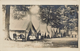 Mt Vernon Oh~Camp SYCHAR-HOLINESS -TENTS~1913 Real Photo Rppc Postcard - £13.29 GBP