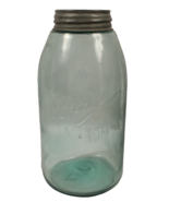 Vintage 1900-1910 Ball Half Gallon Triple L Mason Jar Light Aqua W/ Lid ... - $507.16 MXN