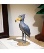 Hand Carved Shoebill Bird Figurine Wooden Ornament  Desk Decor - $26.12
