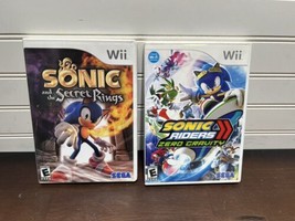 Sonic Riders: Zero Gravity & Secret rings Both Complete With Manual & Tested - $25.25