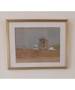 Windmills at Aveno, Portugal - Watercolor by John E. Coates, Canadian 1981 - $237.86 CAD