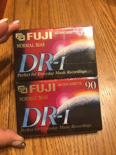 Fuji DR I 90 minute Normal Bias Audio cassette 2 pack Extraslim Case - $17.95