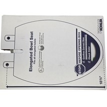 Kohler 4733-RL-0 Glenbury Elongated Toilet Seat with Soft Close - White - $687.81 MXN