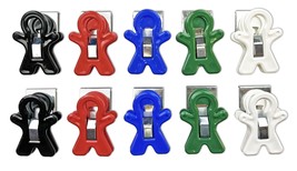 The Pencil Grip Magnet Man Magnetic Clip 10/Pkg-Assorted Colors - £20.91 GBP