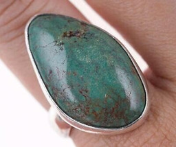 Sz9.5 BJ Vintage Southwestern Sterling/turquoise ring - $166.32