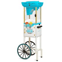 Snow Cone Cart, 48-Inch, Makes 48 Icy Treats, Vintage Snow Machine Includes Meta - £182.24 GBP