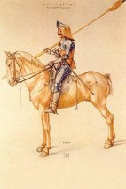 Rider in the armor by Albrecht Durer - Art Print - £17.30 GBP+