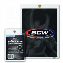 4 BCW 1-Screw Screwdown 120pt. Jersey &amp; Memorab. Sized Super Thk. Card Holders - £8.52 GBP