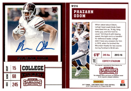 2017 Panini Contenders Draft Picks College Ticket Autographs #216 Phaza ID:45384 - £5.48 GBP