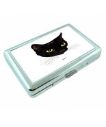 Black Cat Em3 Silver Metal Cigarette Case RFID Protection Wallet - $309.61 MXN