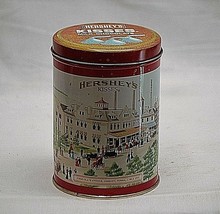 Vintage 1915 Advertising Ad Hershey's Kisses Litho Tin Can 1990 Metal Container - $14.84