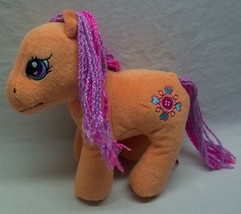My Little Pony ORANGE &amp; PINK SEW-AND-SO PONY 9&quot; Plush STUFFED ANIMAL Toy... - £15.77 GBP