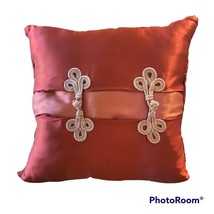 Satin Throw Pillow Square Multicolor Family Room Bedroom Sofa Accent Cushion - £7.76 GBP