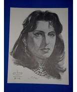 Anna Magnani Academy Award Oscar Portrait Print Vintage 1962 Volpe Rose ... - $227.89 MXN