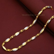 Unisex Italian Turkey chain 916% 22k Gold Chain Necklace Daily wear Jewelry 48 - £3,403.72 GBP+