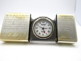 Zippo Time Tank Pocket Clock Watch doesn&#39;t work 1995 Rare - £66.37 GBP