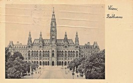 Wien Vienna RATHAUS~1937 Photo Postcard - £6.78 GBP