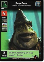 Young Jedi Collectible Card Game- Boss Nass - $1.25