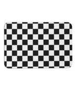 Mondxflaur Checkered Non Slip Bathroom Mat for Shower Quick Dry Diatom M... - £15.16 GBP