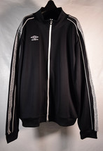 Umbro Mens Football Track Jacket Black Full Zip 2XL - £27.69 GBP