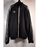 Umbro Mens Football Track Jacket Black Full Zip 2XL - $47.39 CAD
