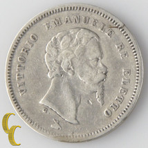 1860-G Italian States Emilia 50 Centesimi (Very Fine Provisional Coinage KM#11 - £58.51 GBP