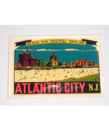 Vintage Atlantic City N.J. Car Window Sticker Decal 5&quot; 1/4 NOS - £7.56 GBP