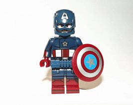 Captain America Blue Belt Version Marvel Custom Minifigure - $6.00