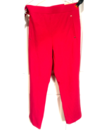 Michael Kors Red Large Straight Leg Ankle Pull On Pants NEW - $366.06 MXN