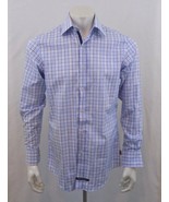 English Laundry Blue Plaid Long Sleeve Men&#39;s Button Down Dress Shirt Siz... - £11.56 GBP