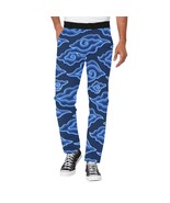 Men&#39;s Blue Cloud Batik Print Mega Mendung All Over Print Casual Trousers... - $66.55 CAD