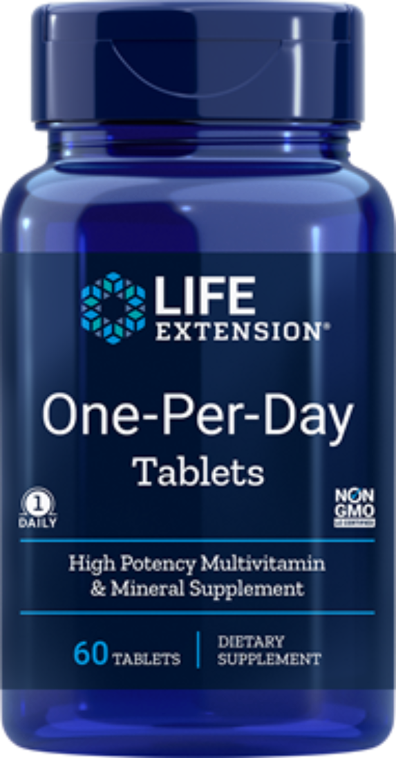 Primary image for MAKE OFFER! 2 Pack Life Extension One-Per-Day 60 Tablets Multivitamin Mineral