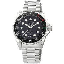 Gucci Men&#39;s Dive Black Dial Watch - £936.95 GBP