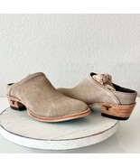 Lane Plain Jane Mule Womens 7 Tan Suede Cowboy Boots Western Wear Slip O... - $2,612.24 MXN