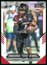 2021 Panini Score #336 Chatarius &quot;Tutu&quot; Atwell Louisville Cardinals Rookie Card - £1.59 GBP