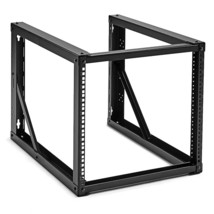 NavePoint 9U Open Frame Wall Mount Server Rack for 19&quot; Networking IT Equ... - $233.99