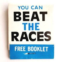 Beat The Horse Races Gambling Vintage Matchbook Order Form Matches Unstr... - $368.75 MXN