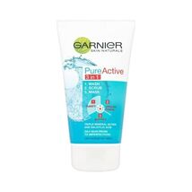 Garnier Pure Active 3-in-1 Wash, Scrub, Mask 150ml  - $14.00