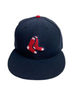 59Fifty New Era  Men&#39;s Cap Boston Red Sox Sock Navy Blue On Field Hat Si... - £12.73 GBP