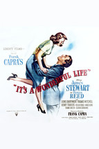 James Stewart and Donna Reed in It&#39;s a Wonderful Life 16x20 Canvas Giclee - £54.81 GBP