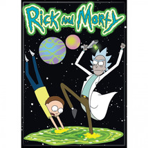 Rick And Morty Leaping In Magnet Black - £8.60 GBP