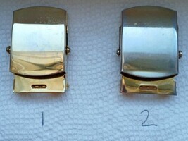 1 X PLAIN SOLID BRASS UNIFORM BELT BUCKLE MADE IN THE USA BY VANGUARD (I... - $6.83 CAD