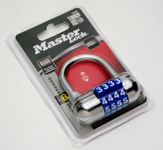 MASTER LOCK 4-DIGIT COMBINATION PADLOCK SOFT TOUCH DIAL 15230 NEW BLUE W... - $8.90