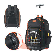 VEVOR Rolling Tool Backpack, 72 Pockets Heavy Duty Roller Tool Bag on Wh... - $78.99