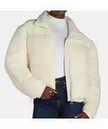 Time and Tru Women's Mixed Media Puffer Jacket M(8-10) - $19.00