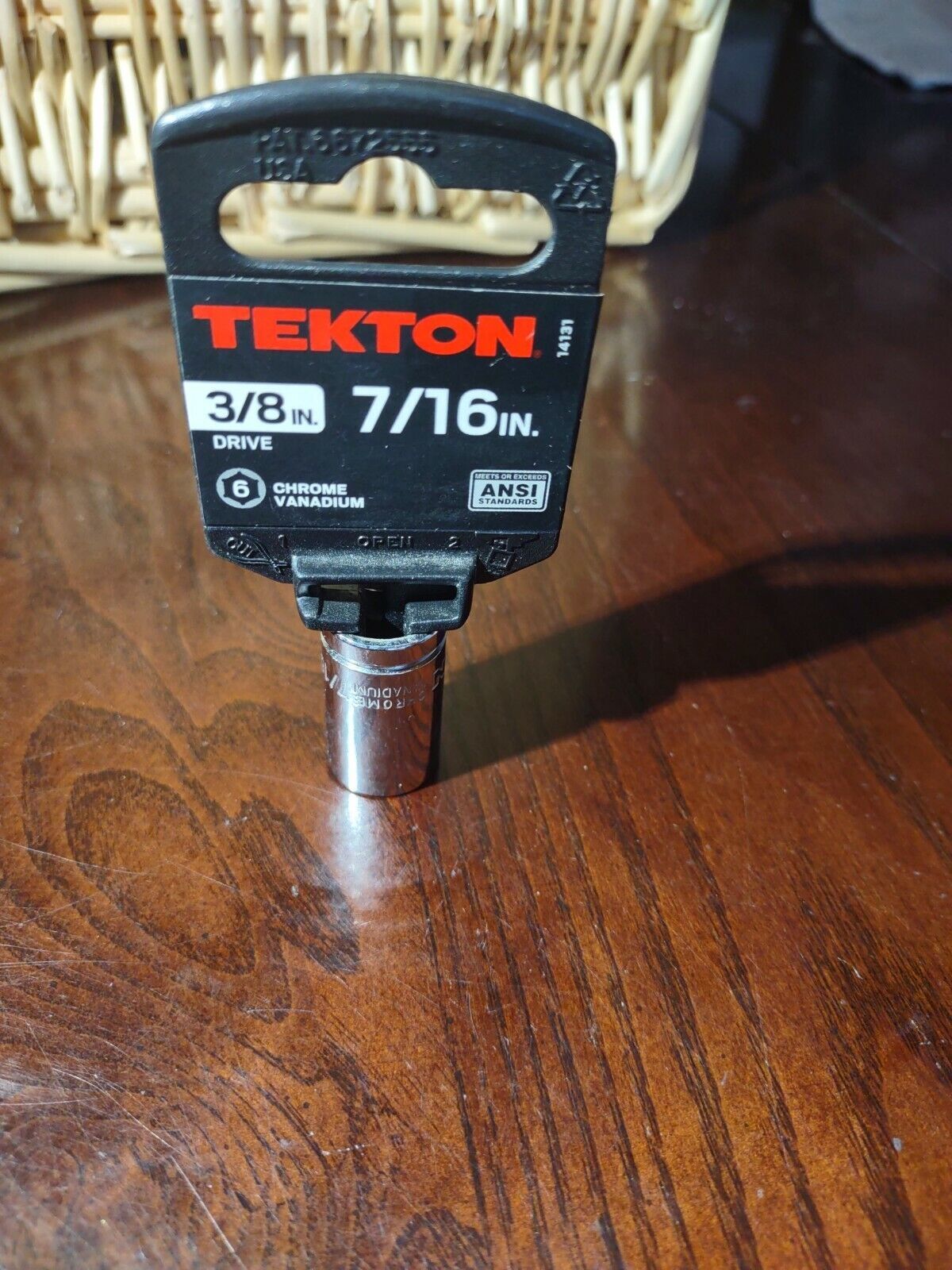 Tekton 3/8 In. 7/16 In Socket-Brand New-SHIPS N 24 HOURS - $14.73