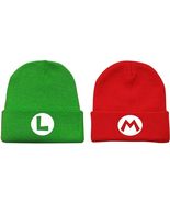 NEW Nintendo Super Mario &amp; Luigi Inspired Winter Beanie Hats Set of 2 re... - $16.50