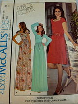 McCalls 4388 Marlo Thomas 1978 Miss Long or Short Dress Sz 14 Uncut Stre... - £11.66 GBP