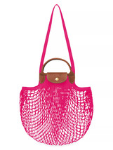 Longchamp Le Pliage Filet Knit Mesh Handel Bag Shopper ~NWT~ Candy - £83.88 GBP