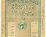 Steuben Tavern Menu New York Brooklyn 1930&#39;s Knickerbocker or Ruppiner 1... - $67.32